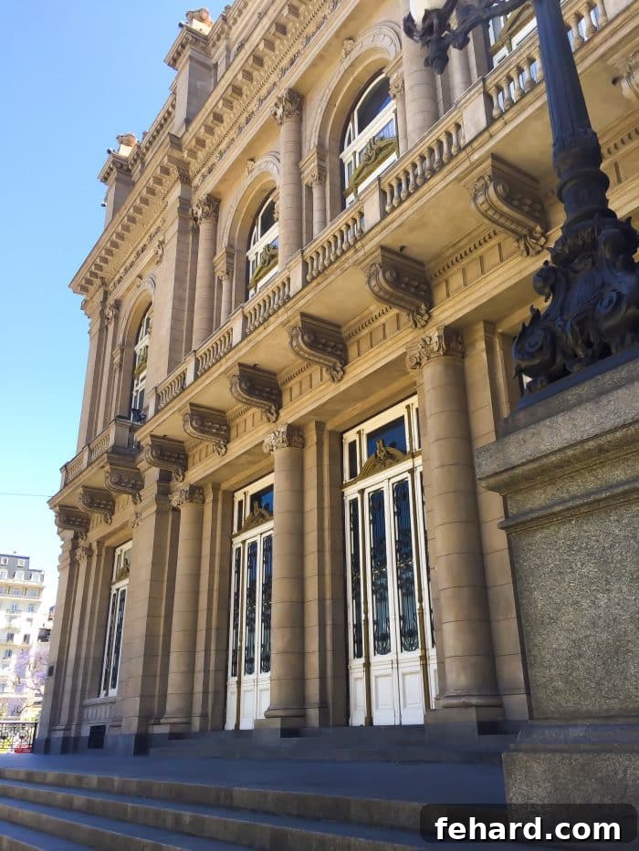 Grand architecture defining the elegant streets of Buenos Aires.