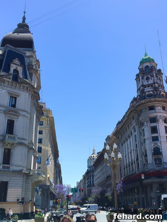 Street performers captivating an audience in Buenos Aires.