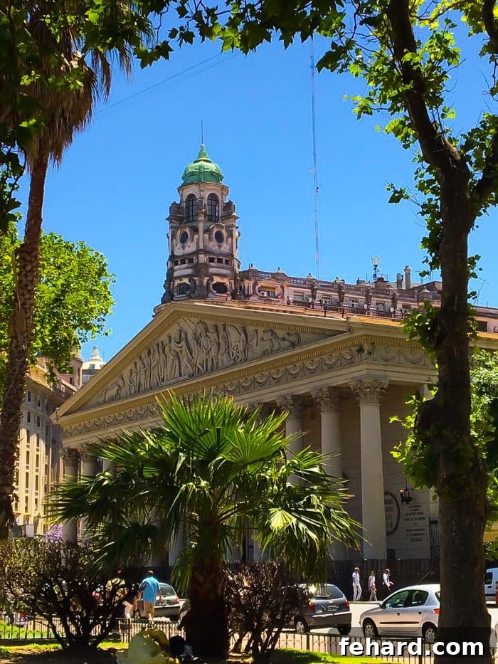 A charming, leafy street in Buenos Aires, inviting exploration.