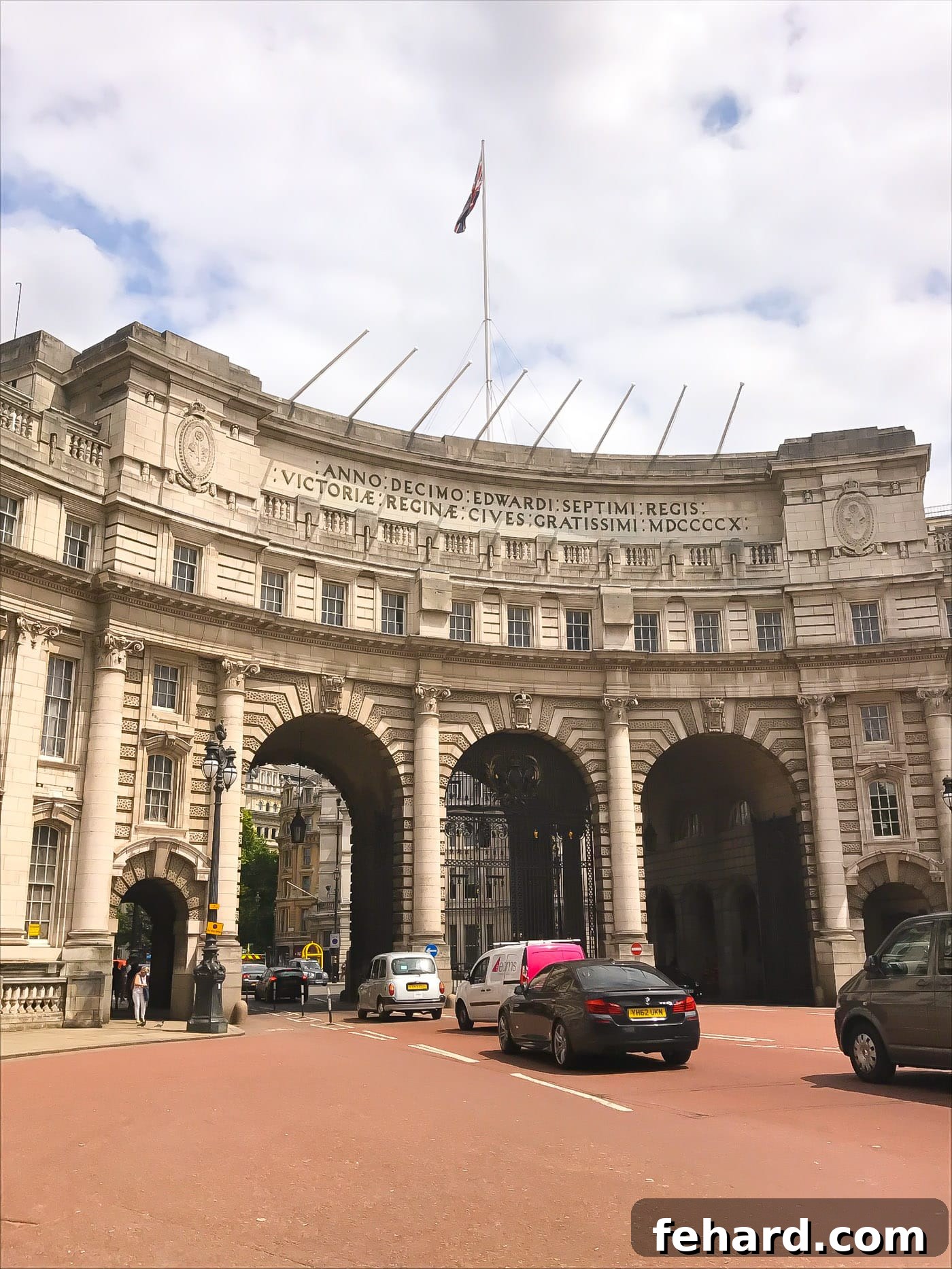 A vibrant view of a glamorous and bustling street in central London