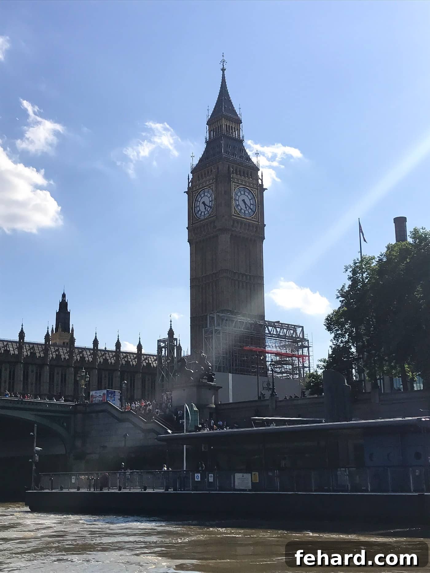 The iconic Big Ben clock tower rising above the London skyline
