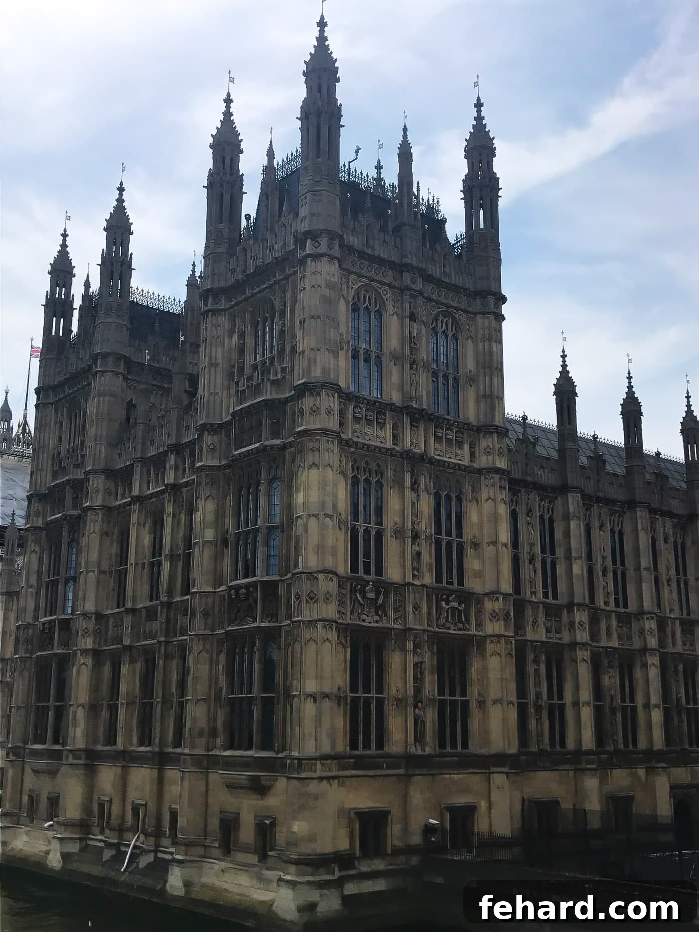 An ornate and grand building facade, typical of London's historic architecture