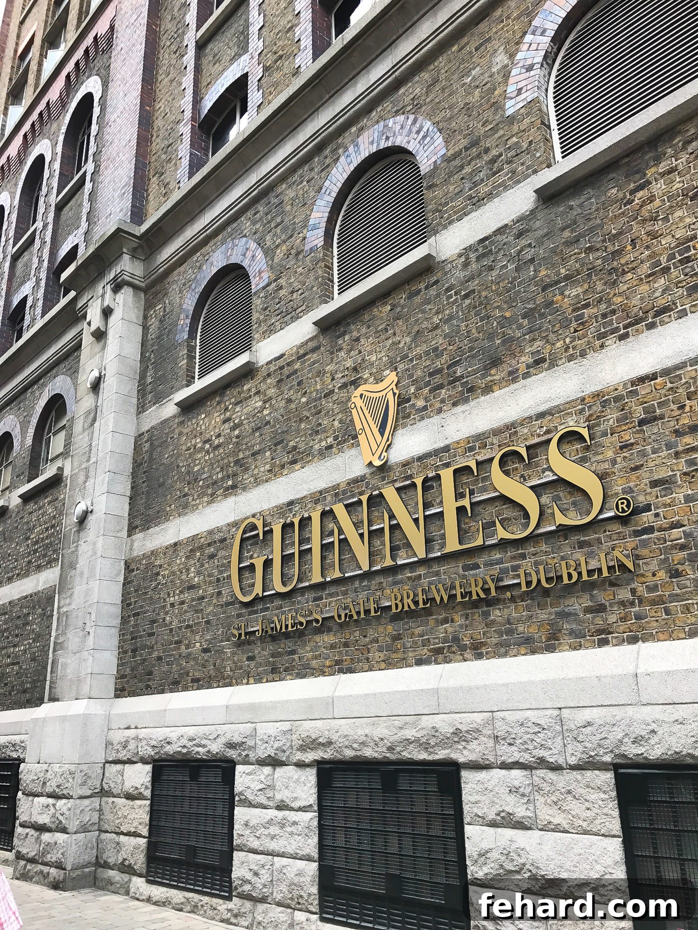 The iconic exterior of the Guinness Storehouse, a popular attraction in Dublin