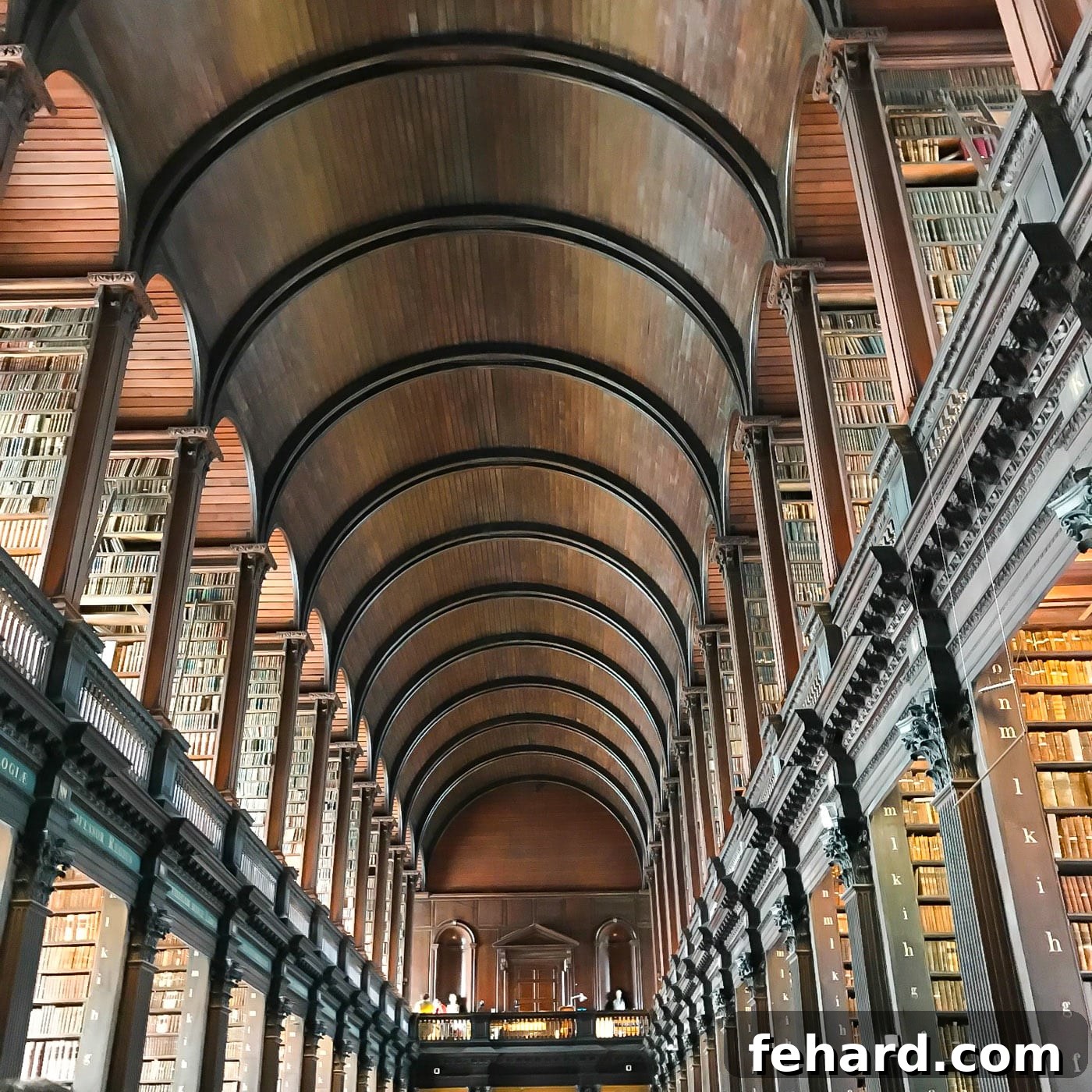 The awe-inspiring Long Room of the Library of Trinity College Dublin, a literary marvel