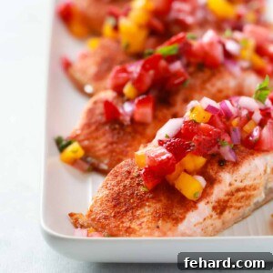 Cajun Salmon with Strawberry Salsa