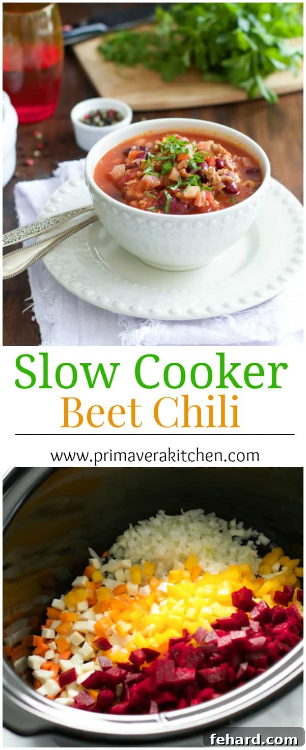 Slow Cooker Beet Chili Slow Cooker Beet Chili