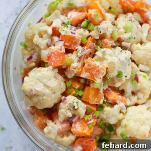 Roasted Butternut Squash Cauliflower Salad
