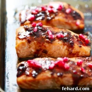 Sweet-Tart Pomegranate Glazed Salmon 2 Pomegranate Glazed Salmon