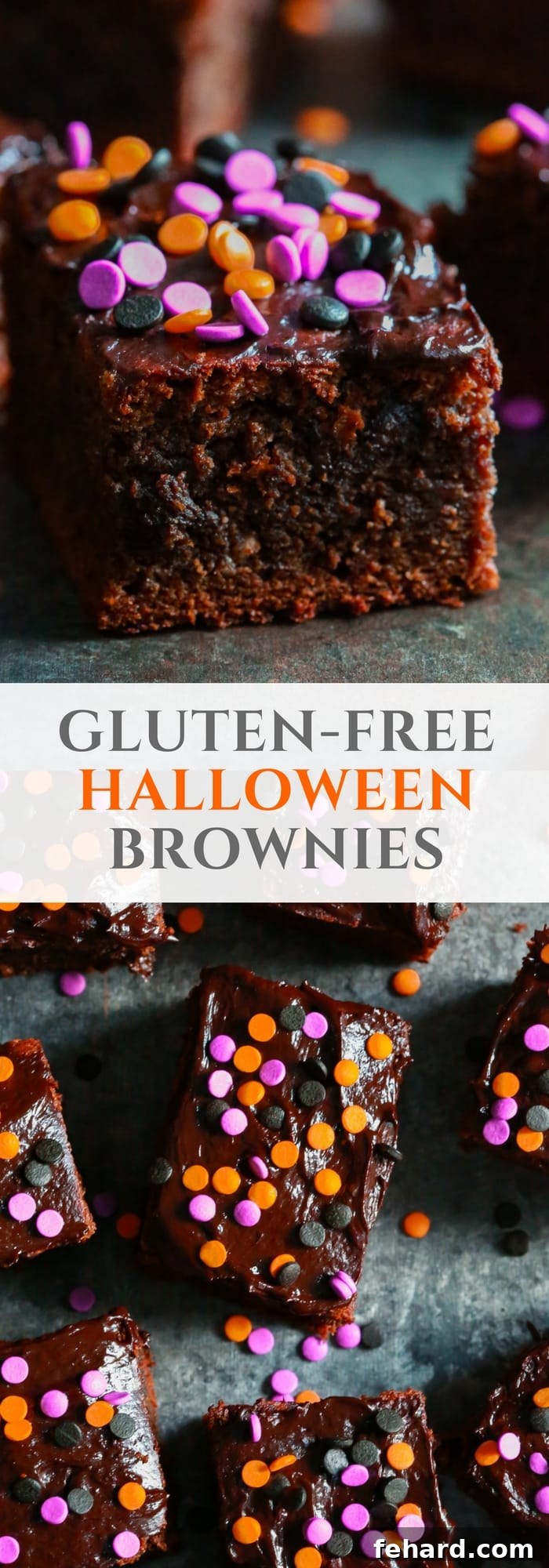 Gluten-free Halloween brownies are a delicious and easy treat for kids.