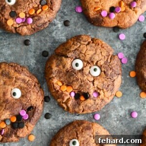 Gluten-Free Halloween Monster Cookies