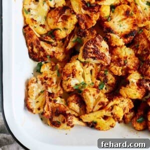 bowl with spicy cauliflower