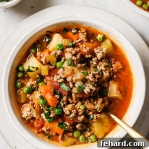 Ground Turkey Soup