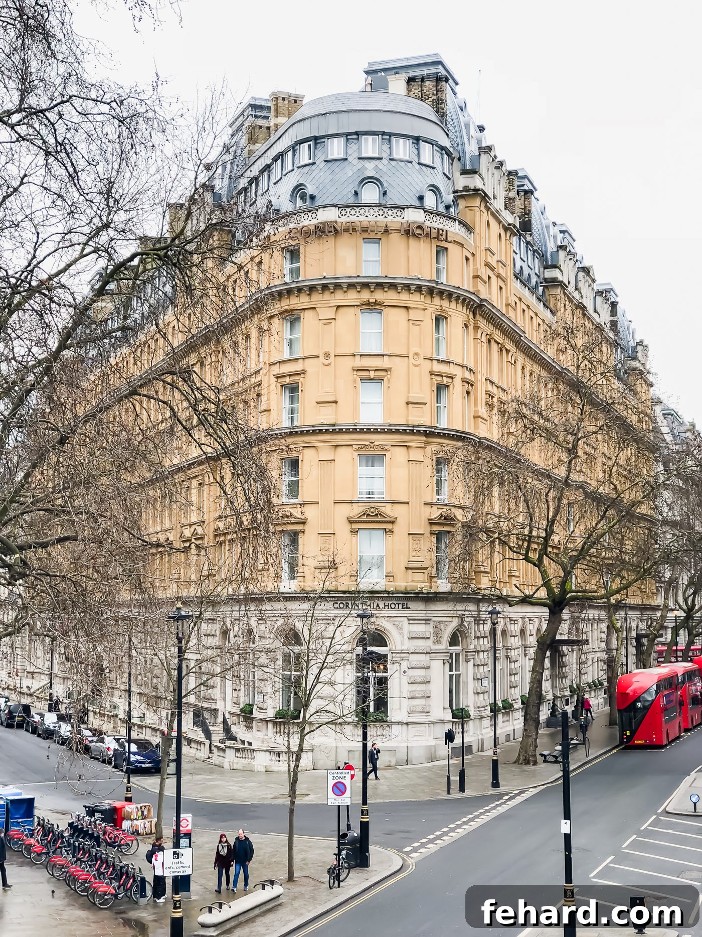 View of a historic building in London, showcasing classic British architecture