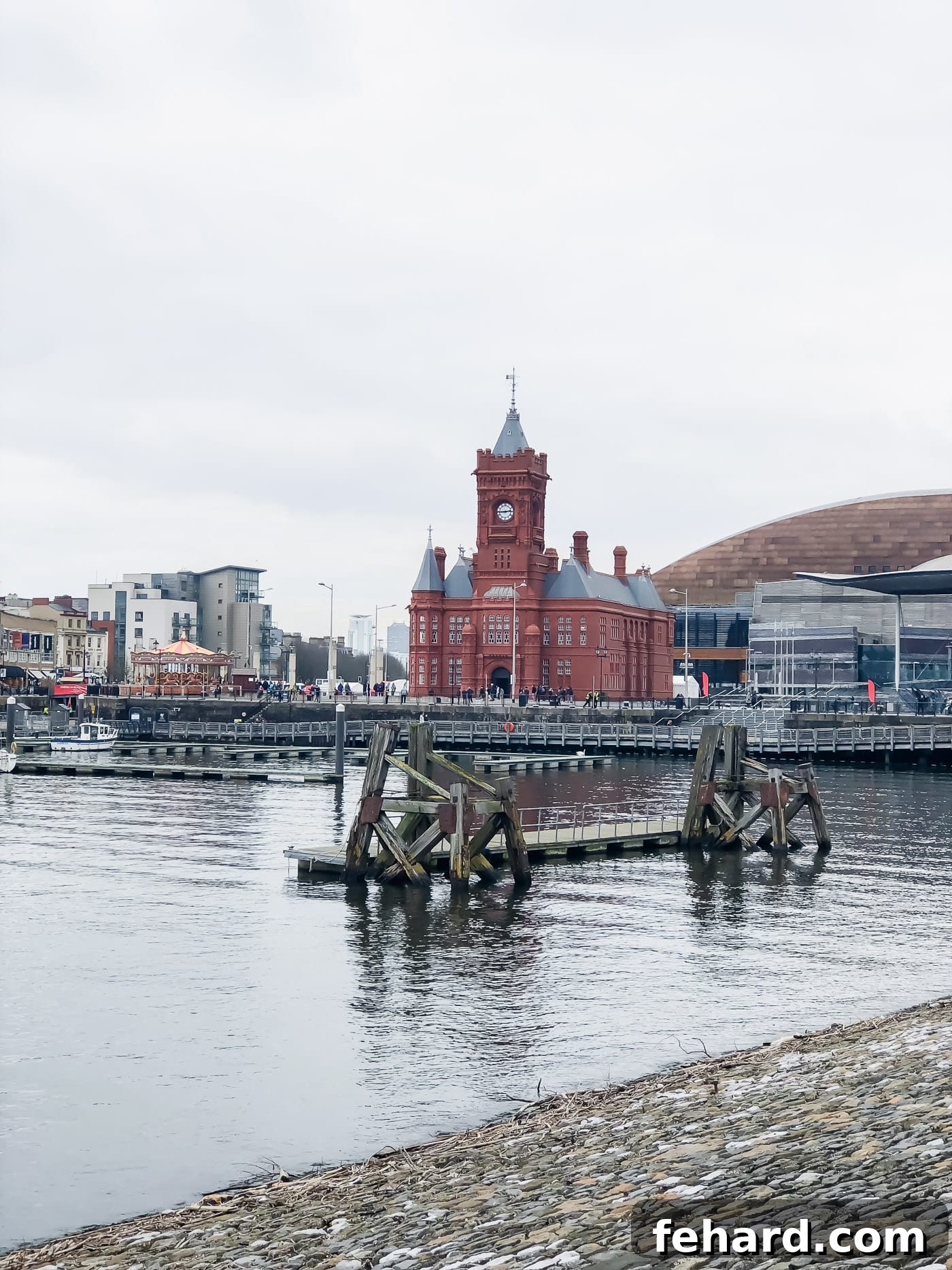 View of a grand church in Cardiff, showcasing historical Welsh architecture