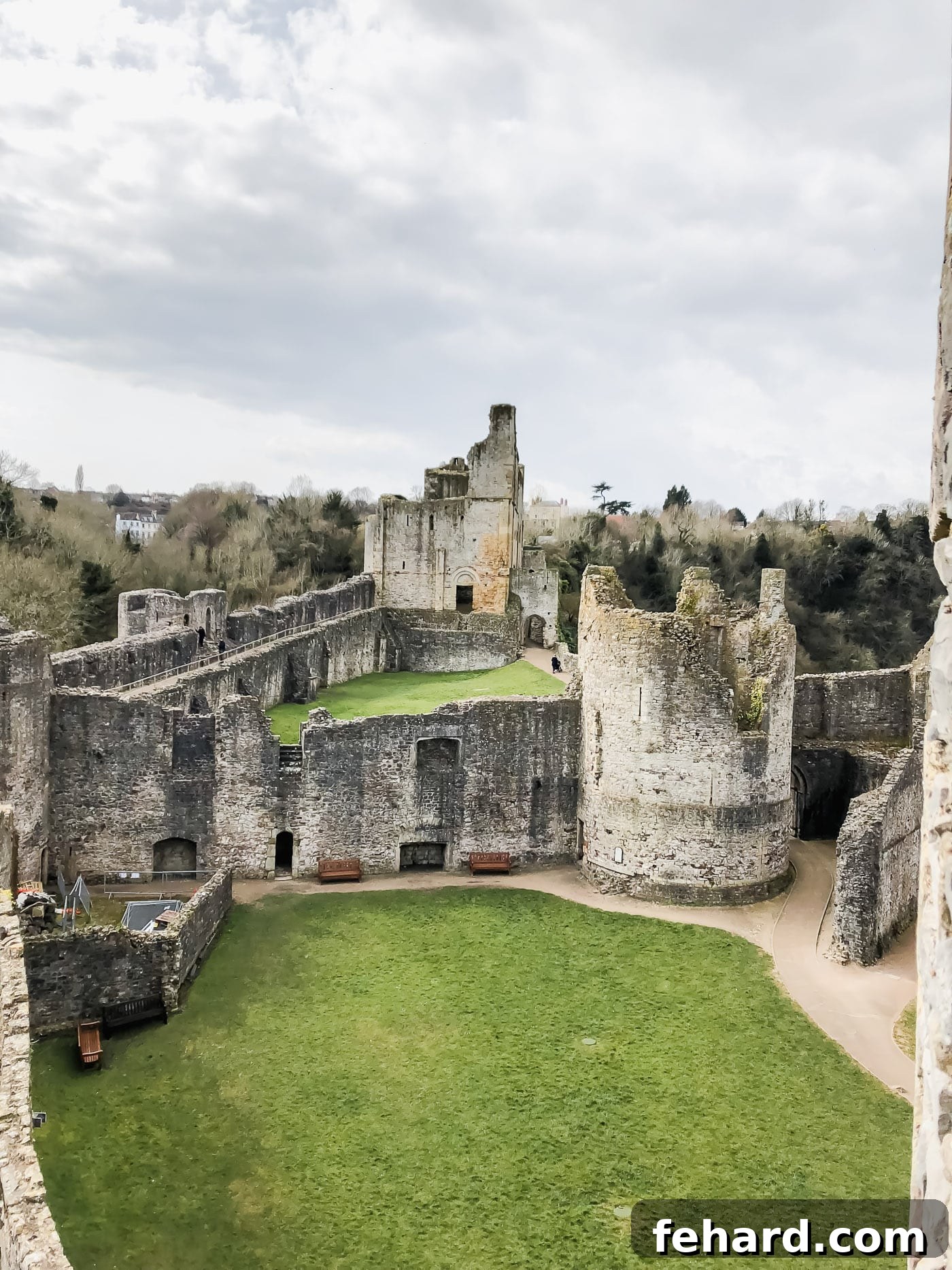 Final exterior view of Chepstow Castle, capturing its timeless beauty and historical presence