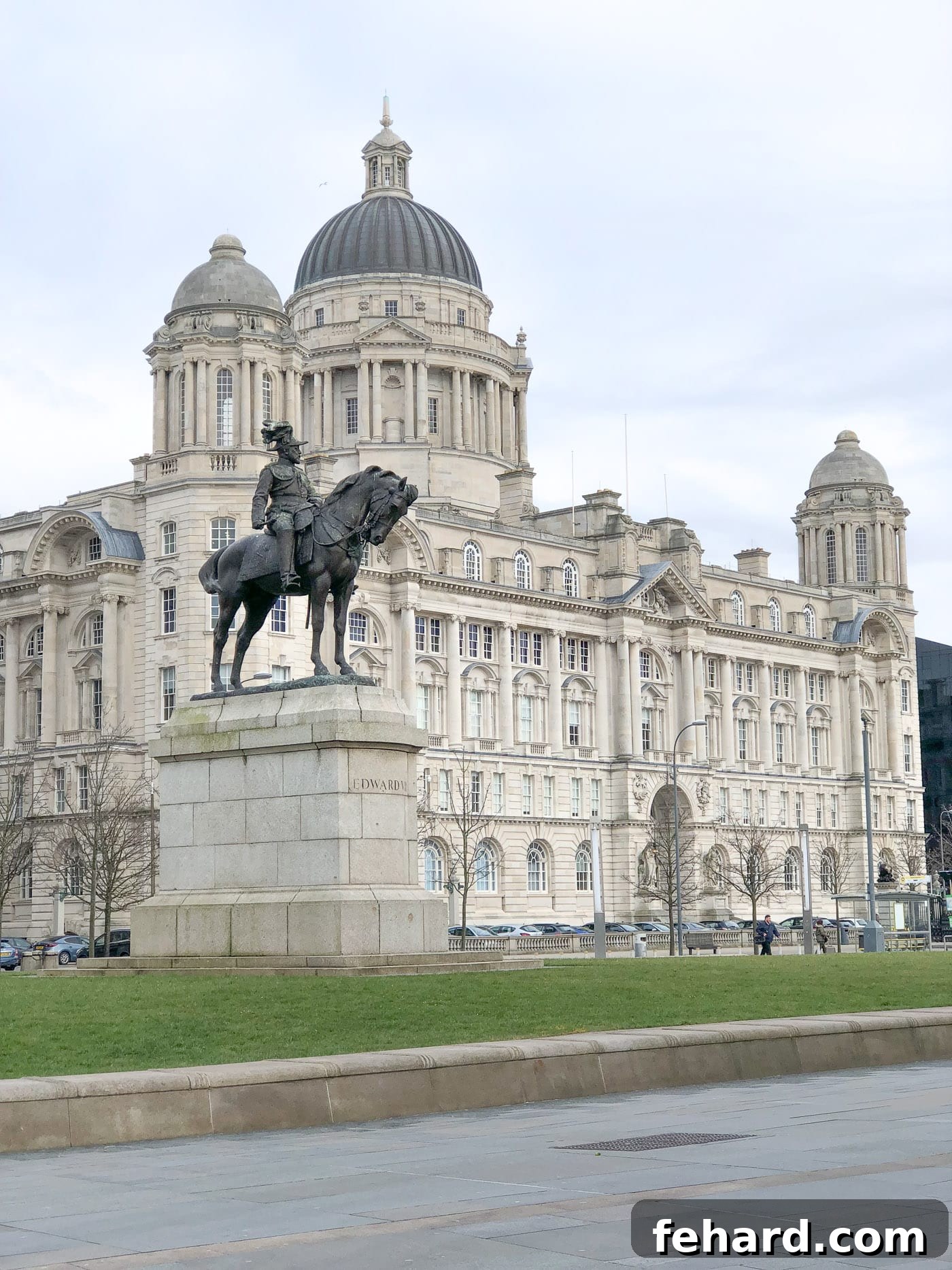 View of a glamorous and ornate building in Liverpool, showcasing its rich architectural heritage