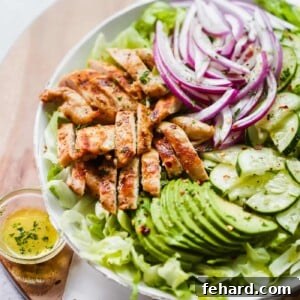Grilled Chicken Avocado Salad