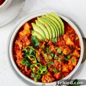 Easy Whole30 Sweet Potato Chili