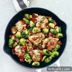 Easy Baked Chicken with Brussels Sprouts thumbnail