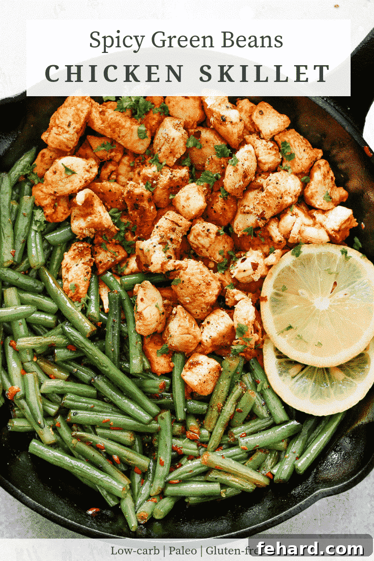 Spicy Green Beans Chicken Skillet 