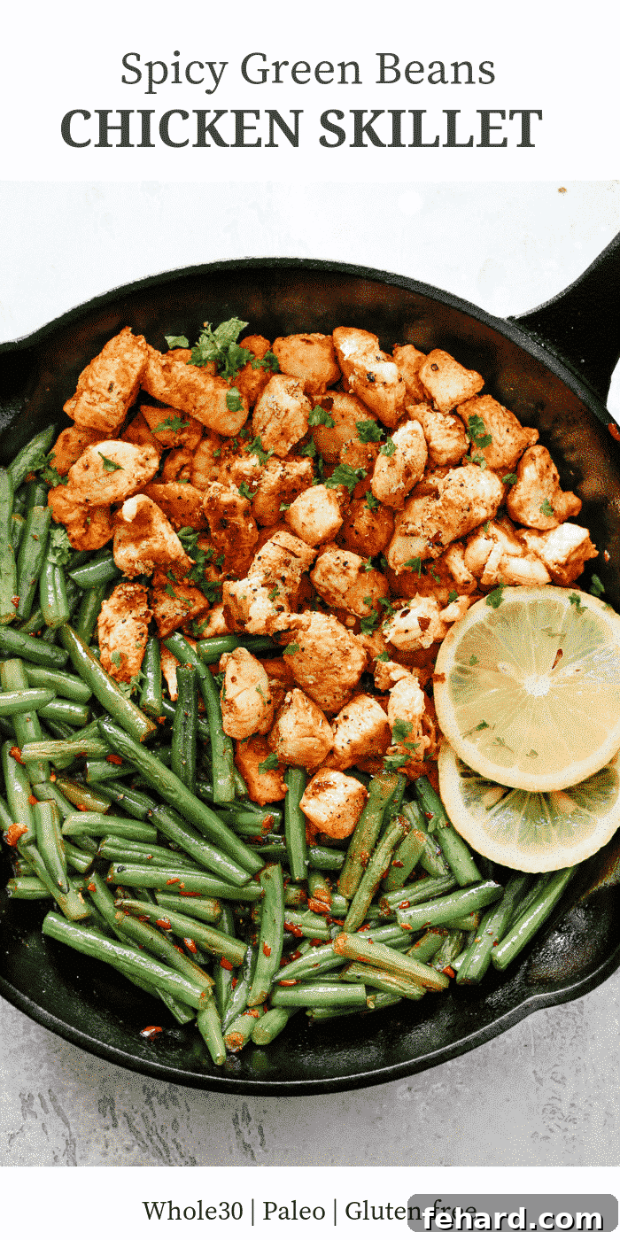 Spicy Green Beans Chicken Skillet 
