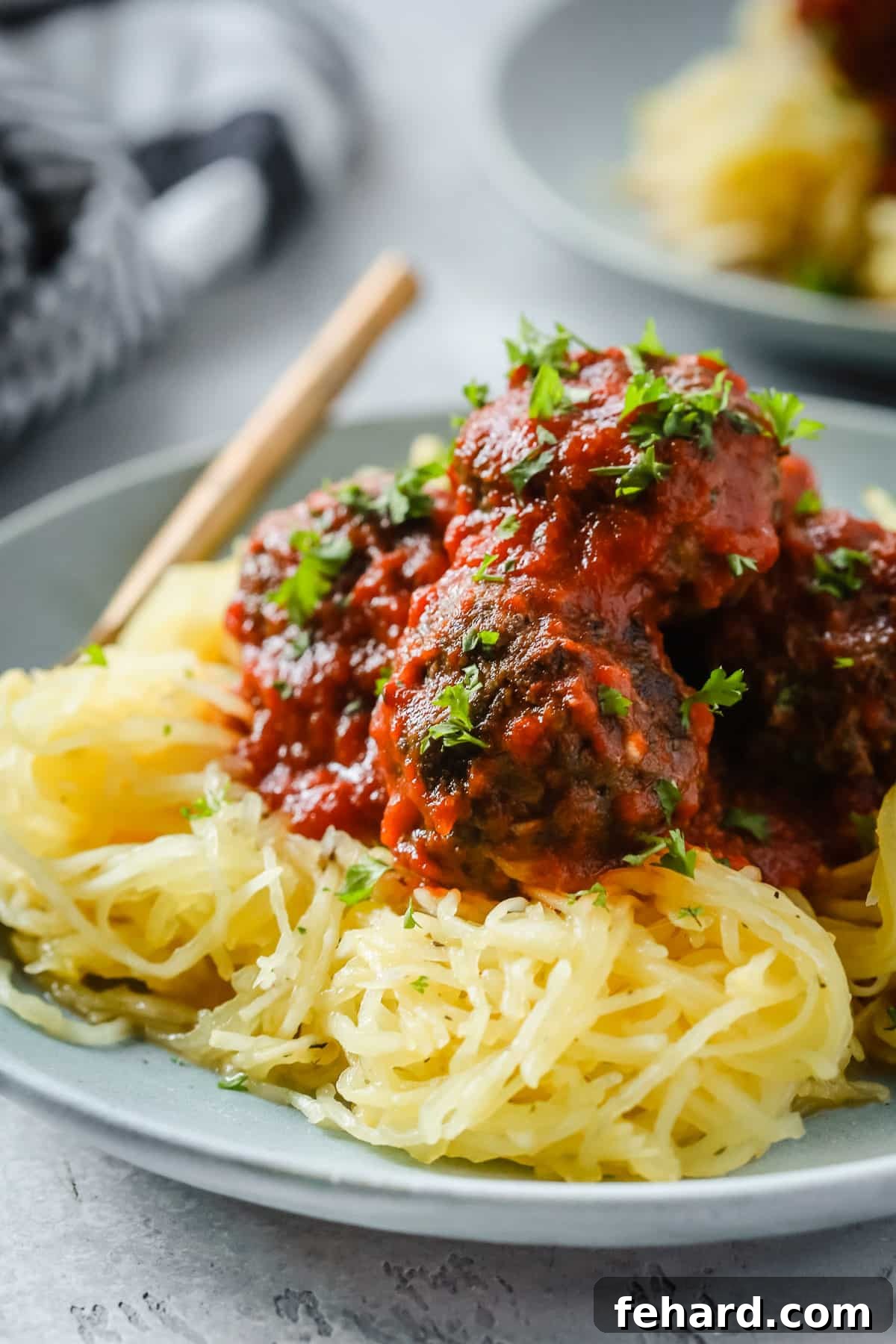 Whole30 Low-Carb Spaghetti Squash With Meatballs