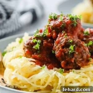 Spaghetti Squash With Meatballs
