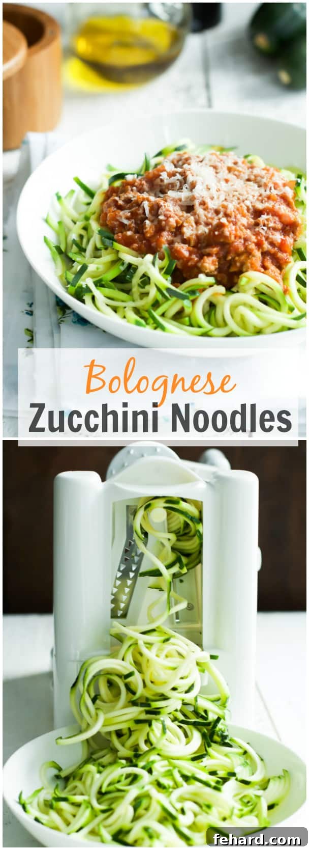 Bolognese Zucchini Noodles