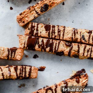 Artisan Chocolate Almond Biscotti 5 Chocolate Almond Biscotti Cookies
