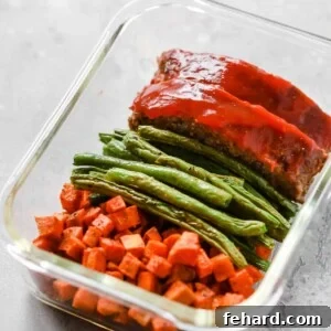 Healthy Meatloaf Meal-Prep Bowls, a full recipe image.