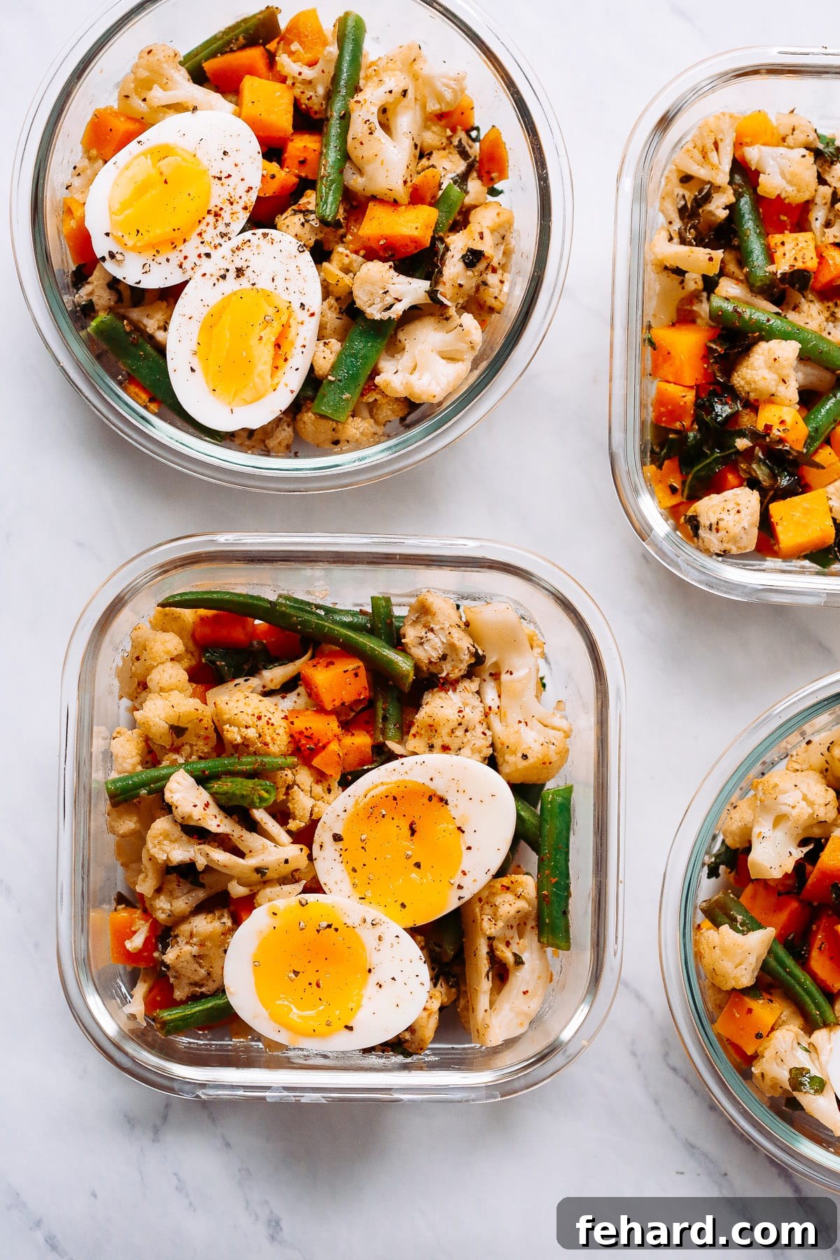 Effortless Plant Based Prep 2 Easy Roasted Veggies Meal-Prep Bowls