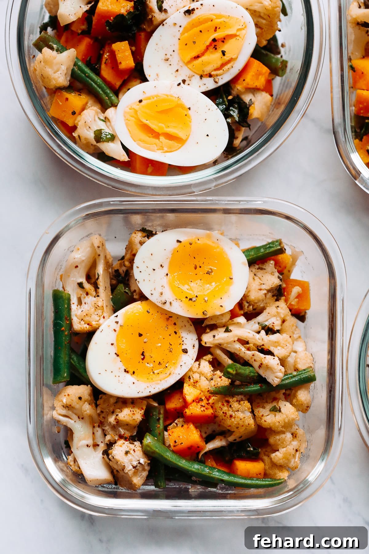 Effortless Plant Based Prep 4 Easy Roasted Veggies Meal-Prep Bowls