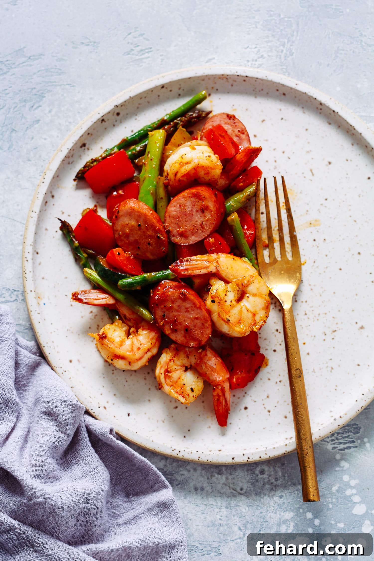 Healthy Shrimp and Sausage Skillet Recipe