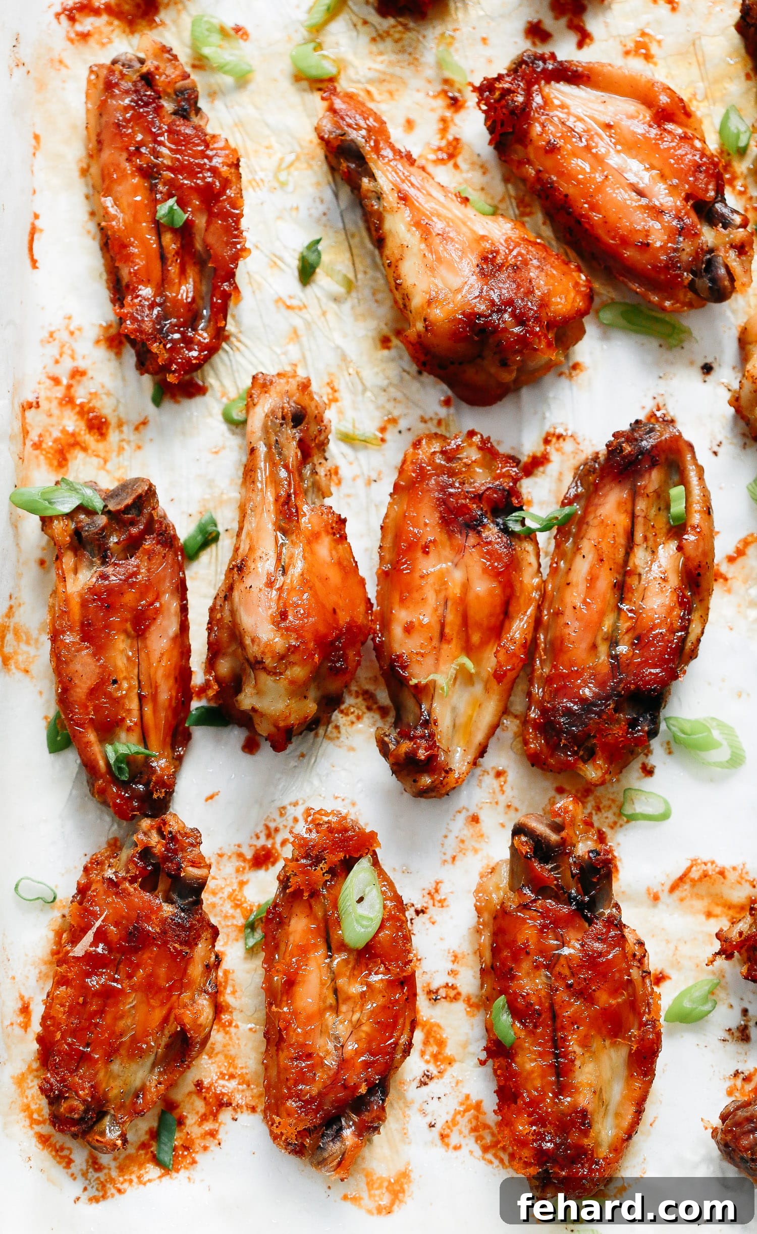 Platter of chicken wings with dipping sauces
