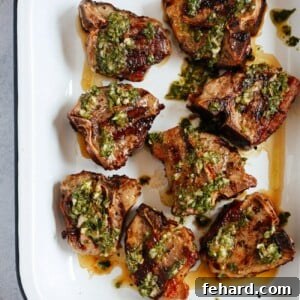 Grilled Lamb Chops with Chimichurri Sauce - A delicious and quick dinner idea.