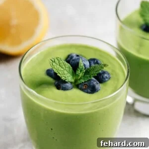 Low carb green protein smoothie