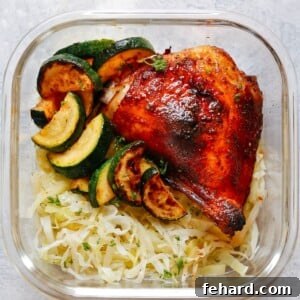 Spicy Chicken with Sautéed Cabbage and Zucchini Bowls