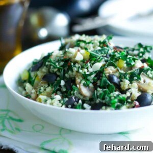 Kalamata Collard Quinoa Salad