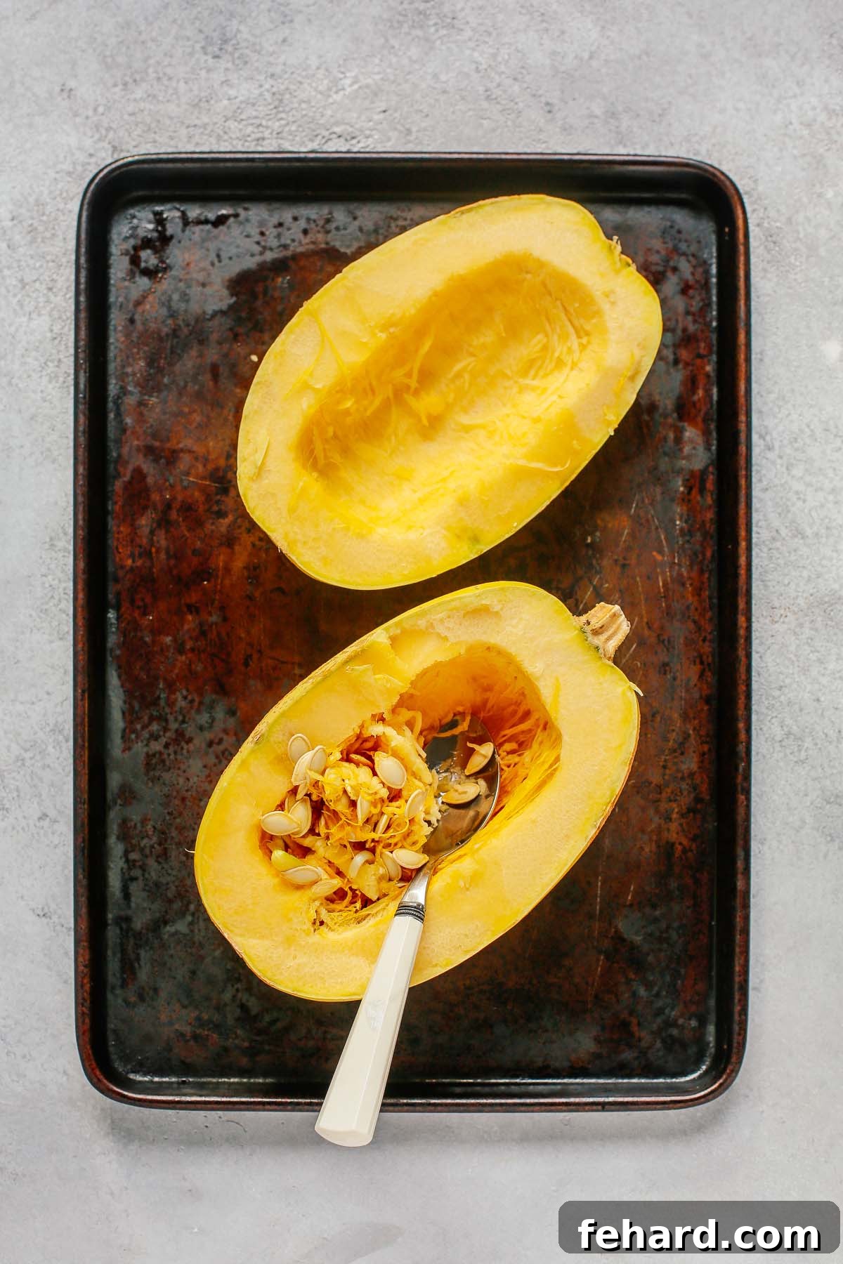 Spaghetti squash without the seeds