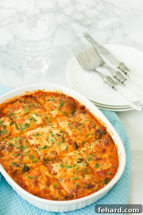 Garden Zucchini Gratin 5 Spinach zucchini lasagna in a casserole dish, a healthy and satisfying meal.