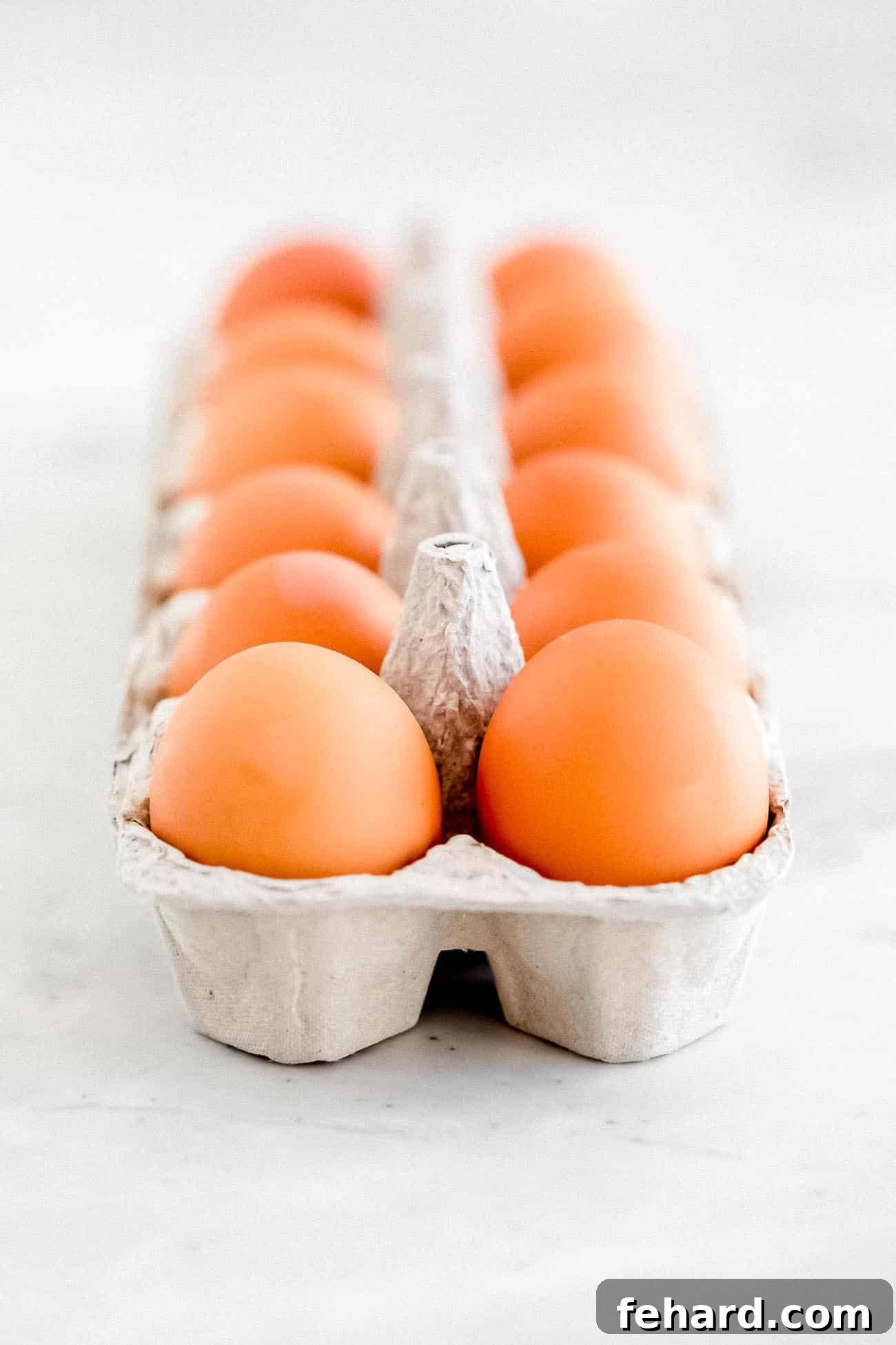Eggs in a carton.
