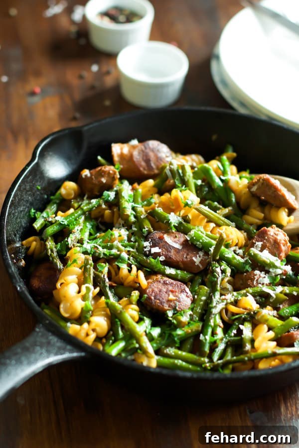 Sausage Asparagus Quinoa Pasta-2