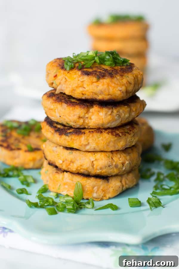 Sweet Potato Tuna Patties - Delicious and nutritious patties made with sweet potato and tuna, ideal for a healthy lunch or dinner.