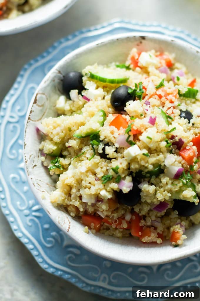Sunshine Quinoa Carrot Salad 7 Quinoa Greek Salad-3