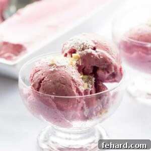 Dairy-Free Strawberry Ice Cream ready to be served