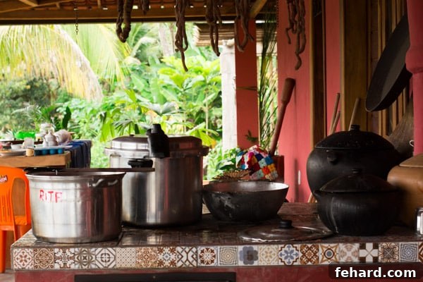 Delicious slow-cooked pork prepared in a traditional Brazilian kitchen