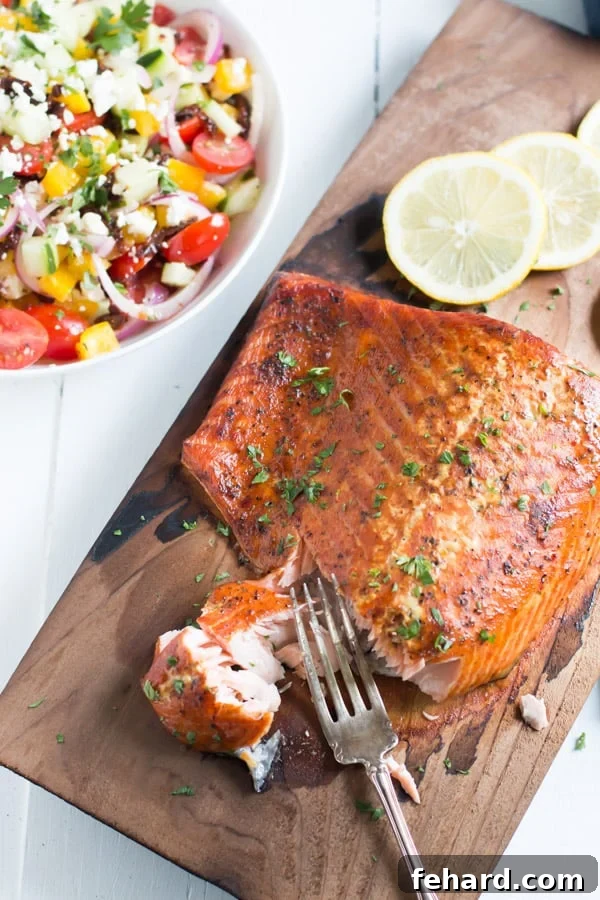 Easy Cedar Plank Salmon Recipe with Cajun seasoning