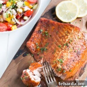 Easy Cedar Plank Salmon with Cajun spices
