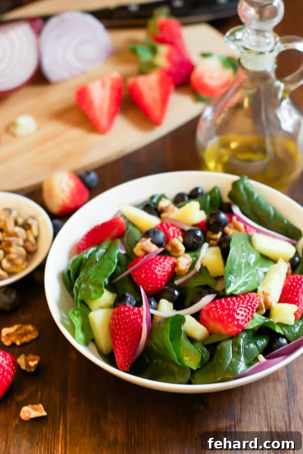 Spinach Fruit Salad