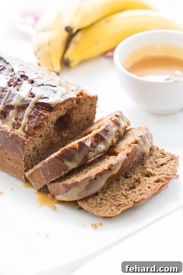 Irresistible Dulce de Leche Banana Bread Dulce de Leche Banana Bread with a generous swirl, baked to golden perfection